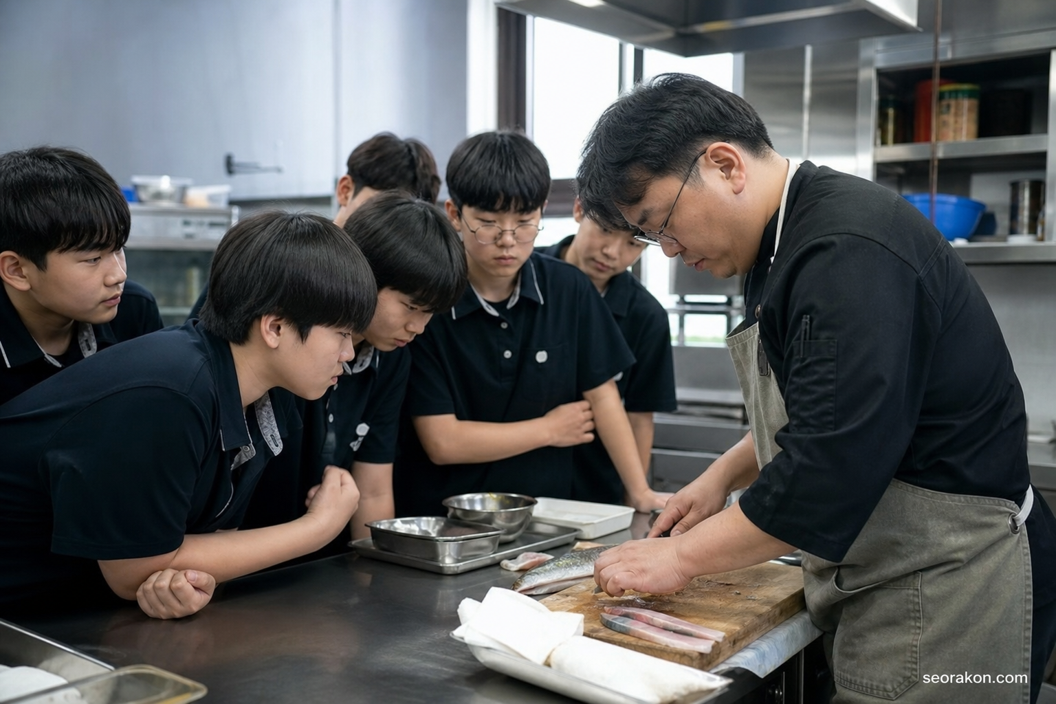 속초 설악중, 일터 체험 행사 성황